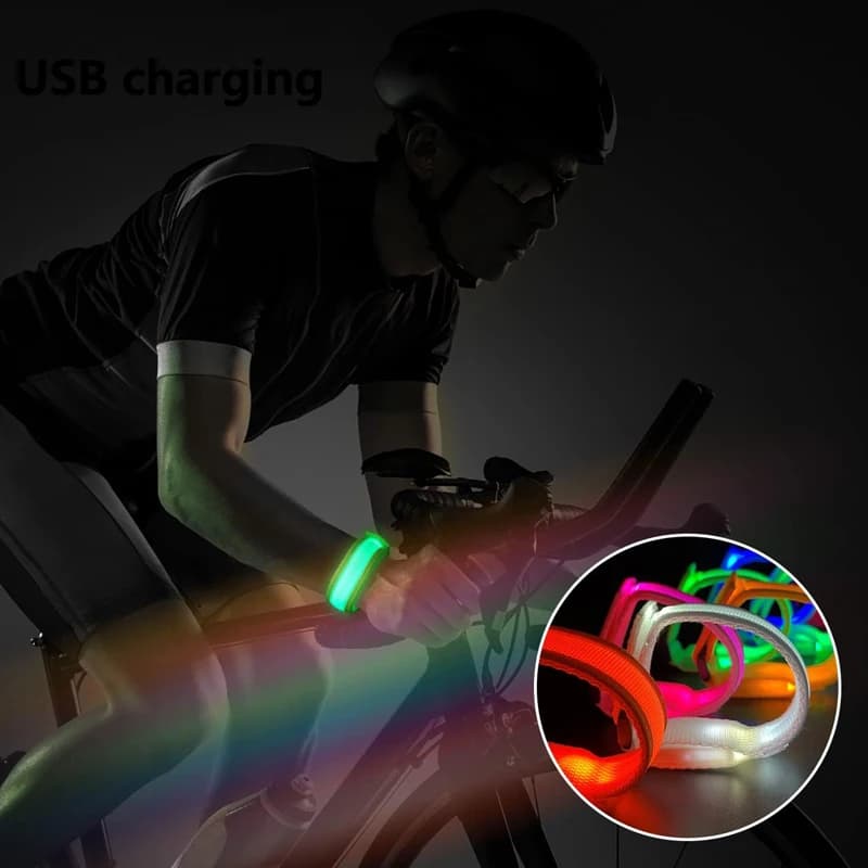 Light band Reflective LED Light Arm Armband Strap Safety Belt For Night Running Cycling running led light Dropshipping