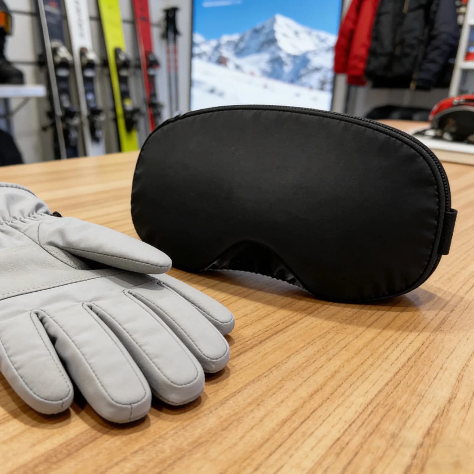 Copertura per Occhiali da Sci Nera Traspirante, Custodia Protettiva Leggera per Viaggi, Antipolvere e Antigraffio per Occhiali da Snowboard