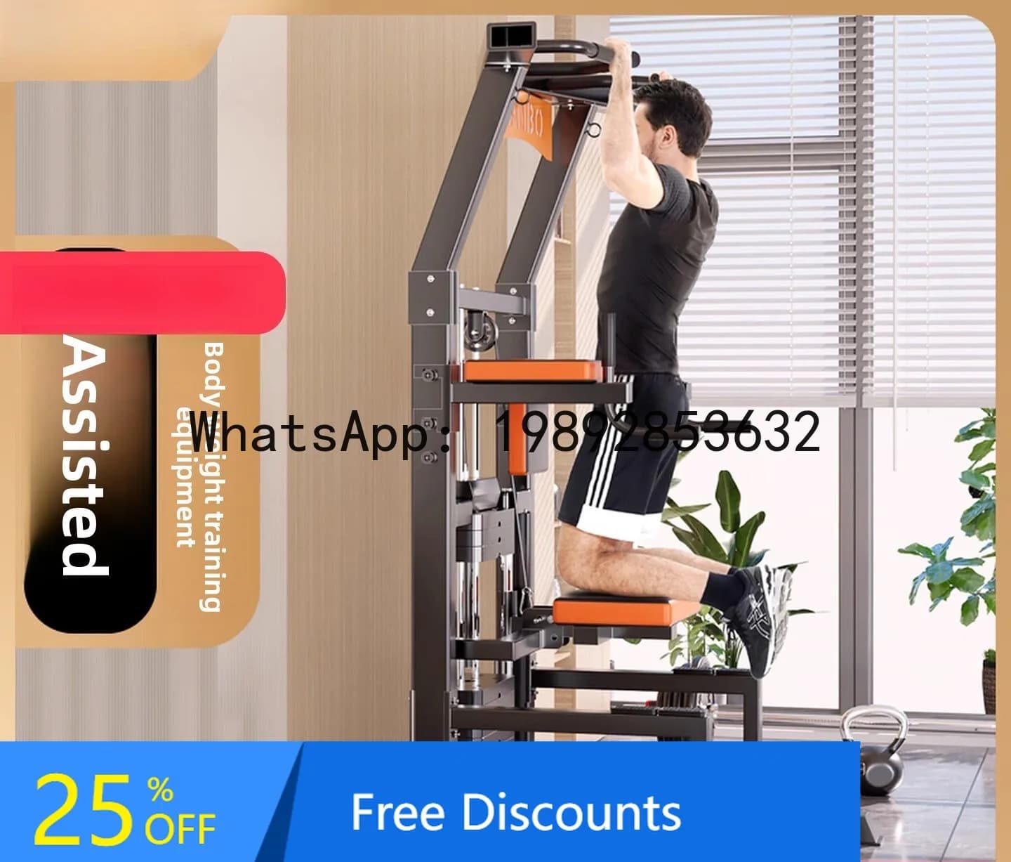 CZ Assisted Traction Equipment Home Fitness Equipment Multi-functional Single and Double Bar Indoor Training Machine