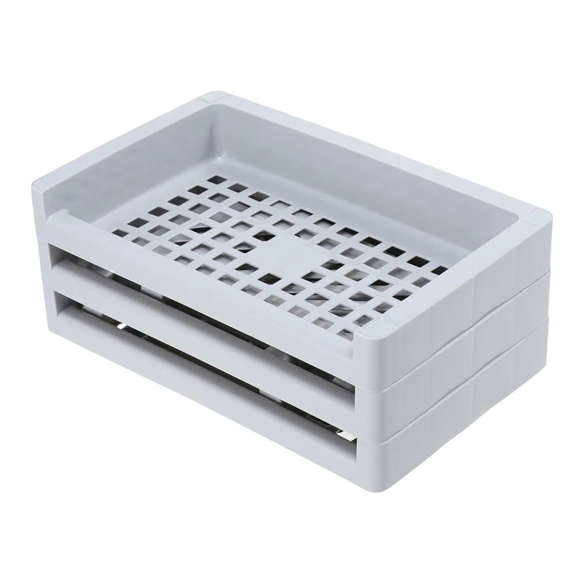 Organizer da Scrivania a Tre Livelli per Trucchi e Accessori Skincare, Contenitore Staccabile per Decorazione e Organizzazione del Tavolo