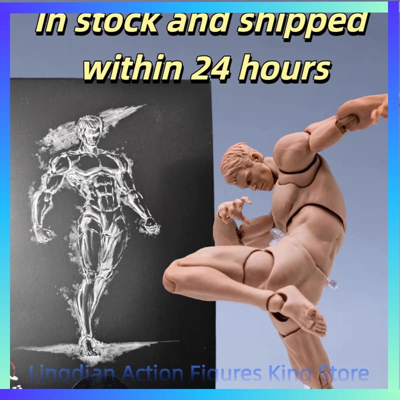 Wind Toys 1/12 Figura d'Azione Maschile Muscolosa con Articolazioni Super Flessibili 16cm Modello con Testa Scolpita