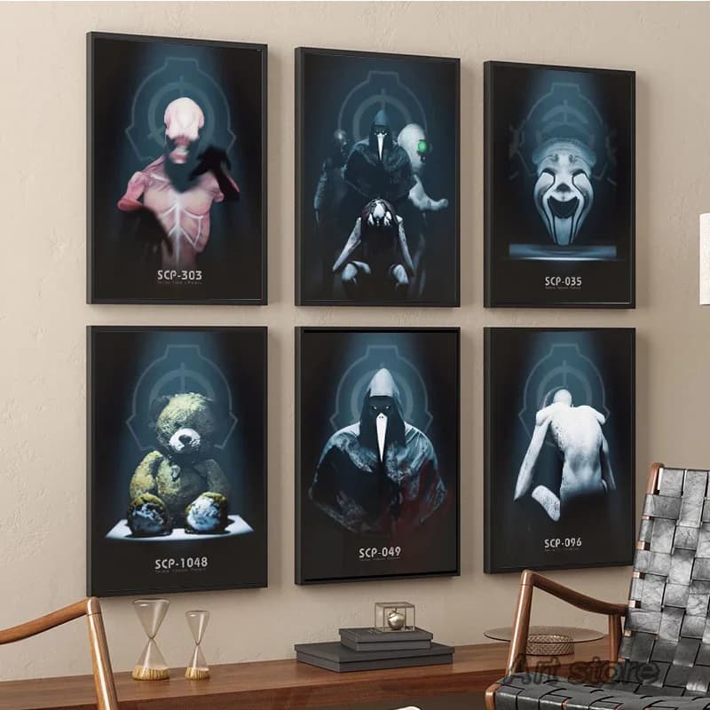 SCP Contenition Violation Funded 303 049 Posters supernatural things Canvas Painting Wall Art Picture Museum Home Room Decor