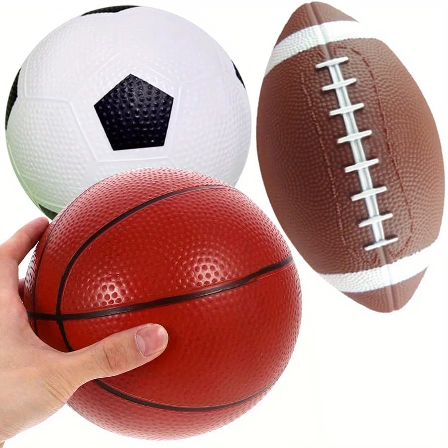 Mini 5 "Gonfiabile Basketball Football Rugby Toy Small Swing Ball Outdoor Sports Launching Games Christmas Birthday Gift JXB