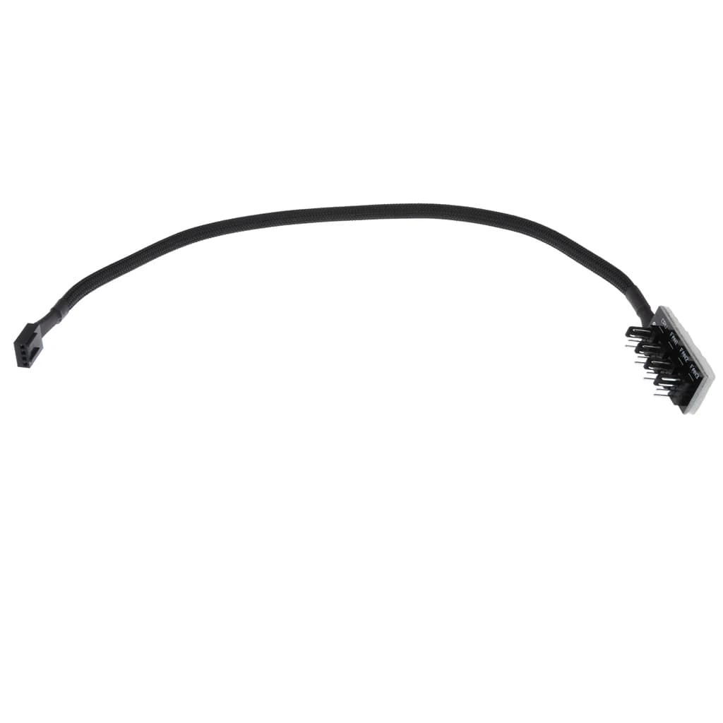 Hub Splitter PWM a 4 Vie in Rame, Cavo Adattatore per Ventole a 4 Pin per Raffreddamento Efficiente del Case PC e Gestione dei Cavi