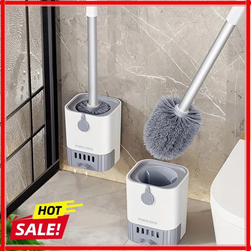 Set di spazzole per WC da parete con supporto, spazzola per la pulizia flessibile con manico lungo, per la pulizia della casa, accessori per il bagno