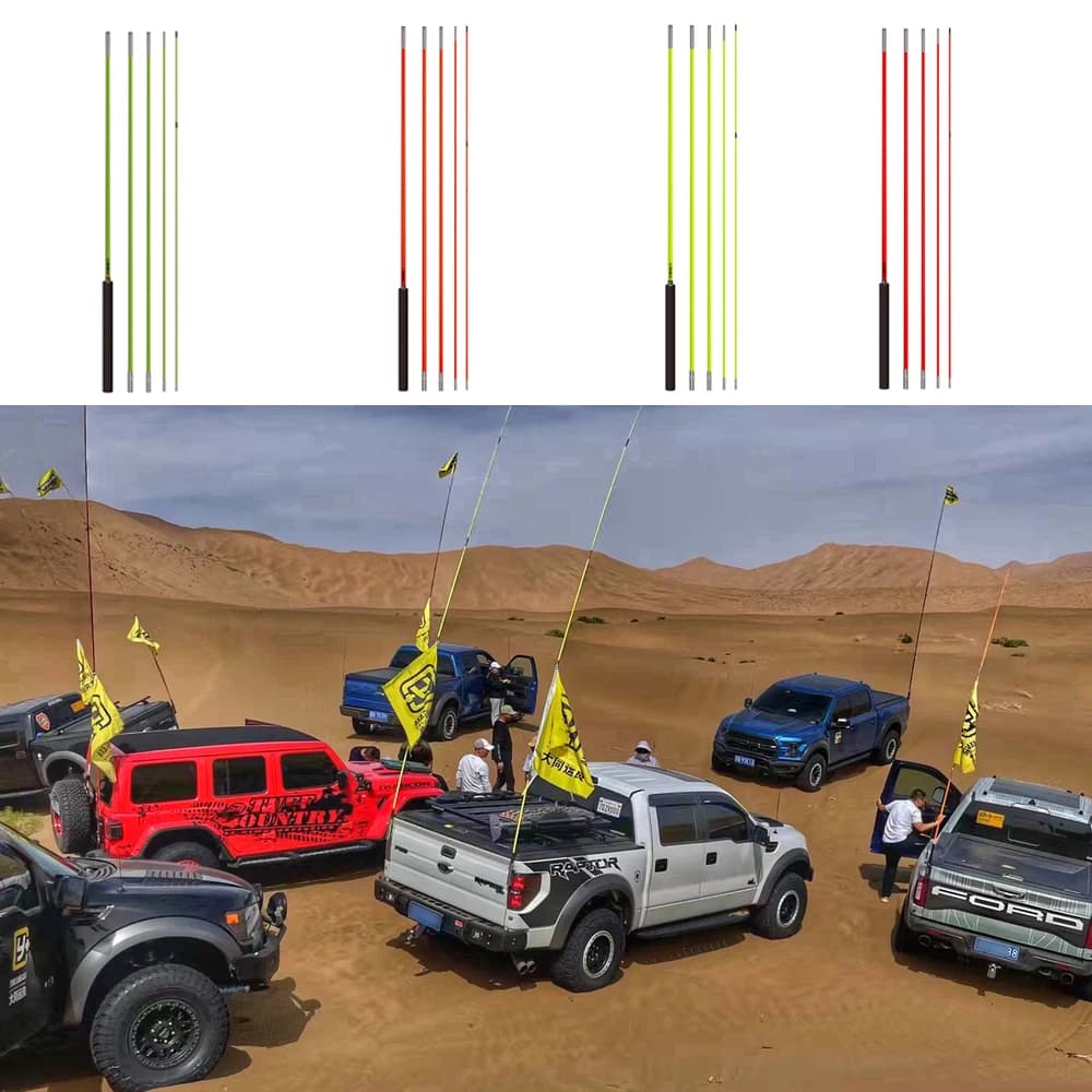 Supporto universale per antenna sul tetto dell'auto, asta portabandiera da 6 m per tutte le auto fuoristrada JL1326