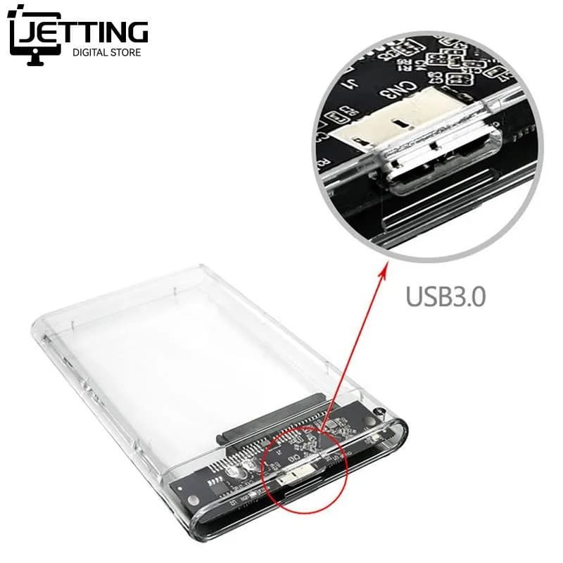 Trasparente da 2.5 pollici SATA USB 3.0 HDD Hard Drive custodia esterna custodia per disco SSD custodia per disco rigido esterno Mobile gratuita 5 Gbps