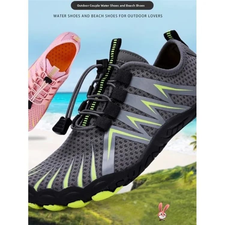 Unisex Anti-Sand Beach Shoes, Men's Rock Footwear, Quick Water Crossing Shoes, Climbing and Jumping on Corda, Women's Anti-Slip