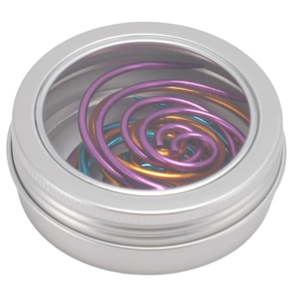 9pcs Metal Material Spiral Cable Knitting Needles Storage Box Included Spiral Design Metal Cable Needles Yarn Needle Type
