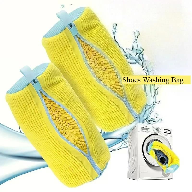 Ultimate Lathe Protector Bag to store shoes: launches directly into the Hack Washer for lazy genes resistant laundry