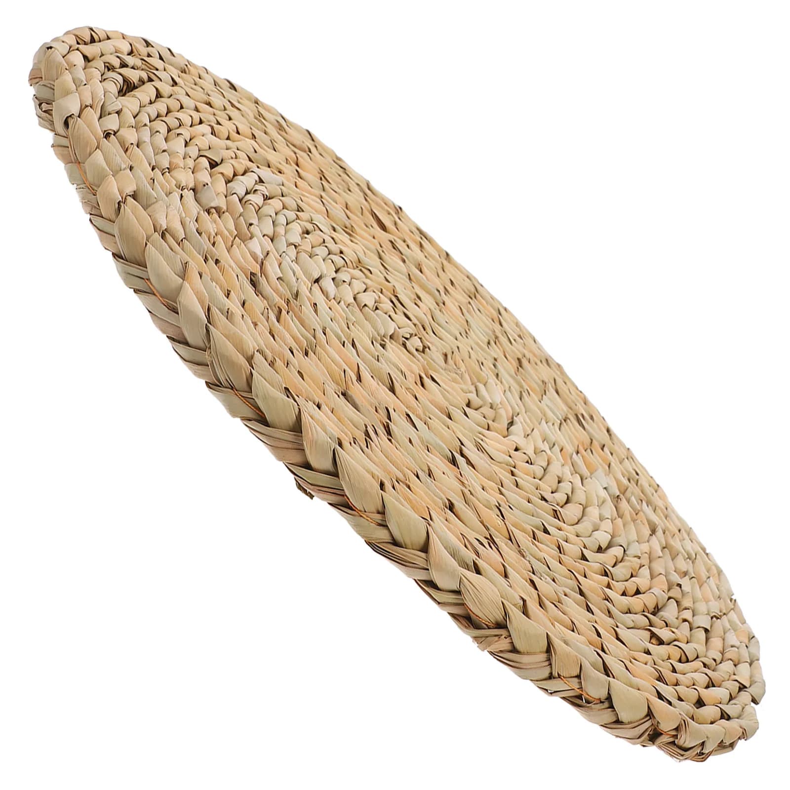 Round Woven Straw Floor Cushion for Yoga Sitting Meditation Bedroom Decor Indoor Outdoor Use Natural Rustic Seat Mat Handmade