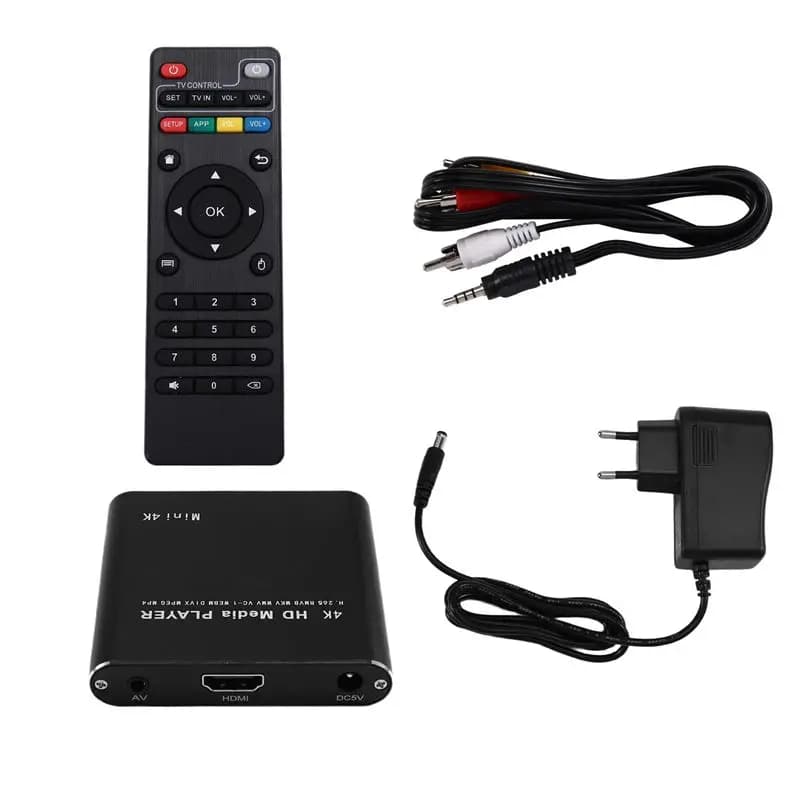 CABE-TV Box con lettore multimediale HDD SD Lettore multimediale Lettore multimediale esterno USB Full HD 4K