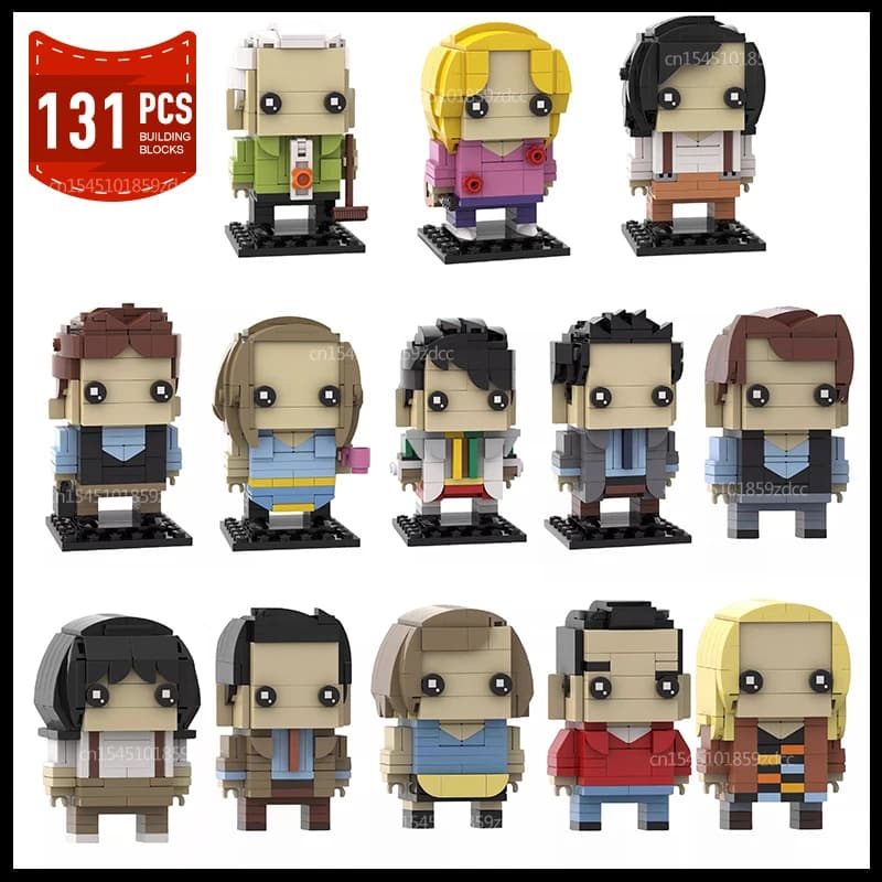 MOC Serie TV Personaggi Rosses Collezione di modelli Building Block Set Film Racheles Action Figures Regali di giocattoli in mattoni