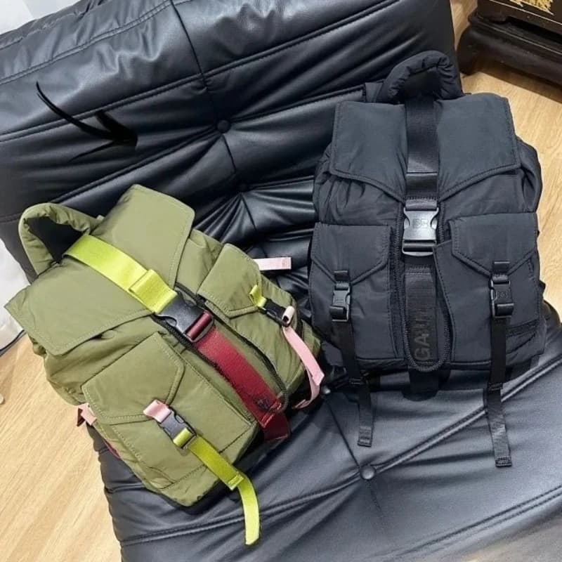 2026 New Style, Same Style as Fairy Sister, Fashionable and Versatile, Trendy South Korean Double Shoulder Silk Travel Backpack