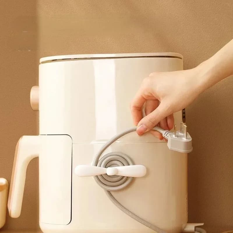 Cable Organizer Kitchen Cord Winder Cable Manager Plug Wire Holder Data Cable Storage Clip Simple Bathroom Accessories