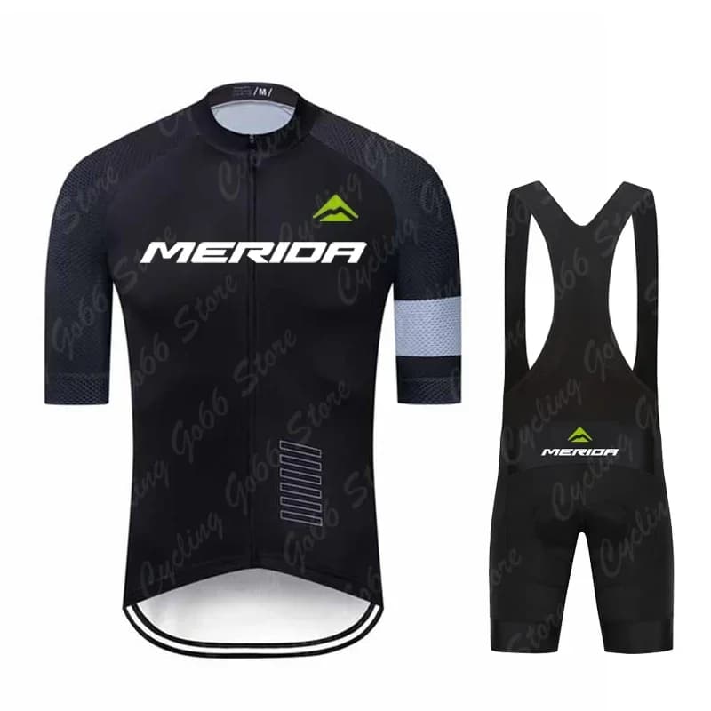 Men's Winterwear Merida Men's Jacket Men's Knit Mtb 2024 Pro Team Bike Uniform Men's Tricuta Clothing Bicycle Pants