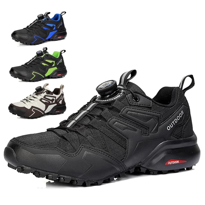 Sneakers da ciclismo da uomo scarpe da MTB scarpe da ciclismo scarpe da moto all'aperto scarpe da bicicletta impermeabili Sneaker da trekking stringate da uomo