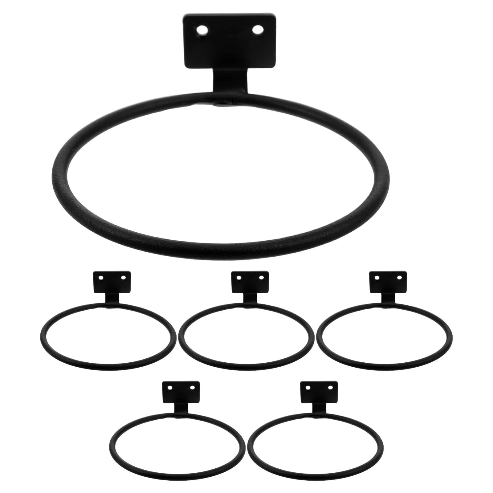 6Sets Wall Mounted Plant Holder Metal Flower Pot Hanger Brackets Screws Space Saving Indoor Balcony Office Decor Plant Stand