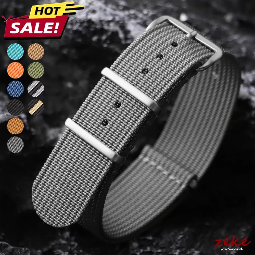 20mm 22mm Ribbed Nylon Band Women & Men Watch Strap for Omega 18mm 19mm Army Sport Strap Fabric Nylon Watch Band Pin Buckle Belt