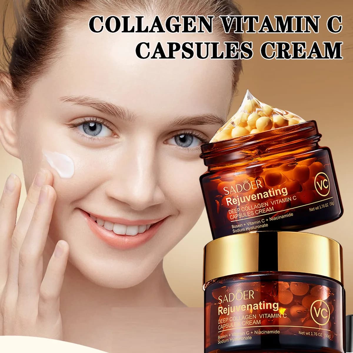 1/3/5 Pz Vitamin C Capsula Collagen Cream Remove Serum Razor Lifting Dissolvency Slim Lines Hydrating Skin Care