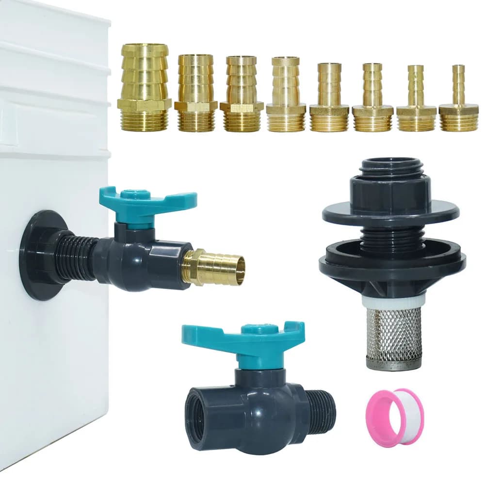 Adapter for rain tank tap 6mm 8mm 10mm 12mm 14mm 16mm 19mm 25mm Connector for pipe Filter fitting for rain tank tap