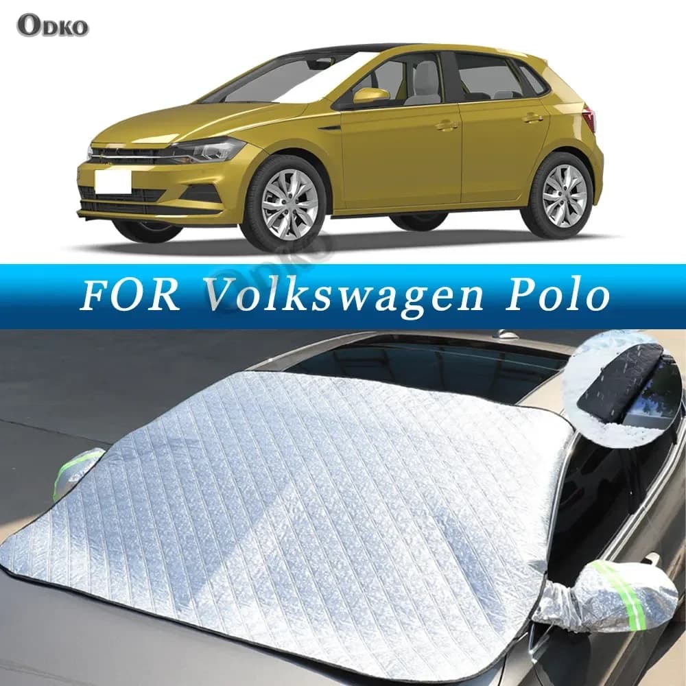Parasole per Auto Rinforzato con 5/9 Magneti, Protezione UV e Anti-Neve per Volkswagen Polo