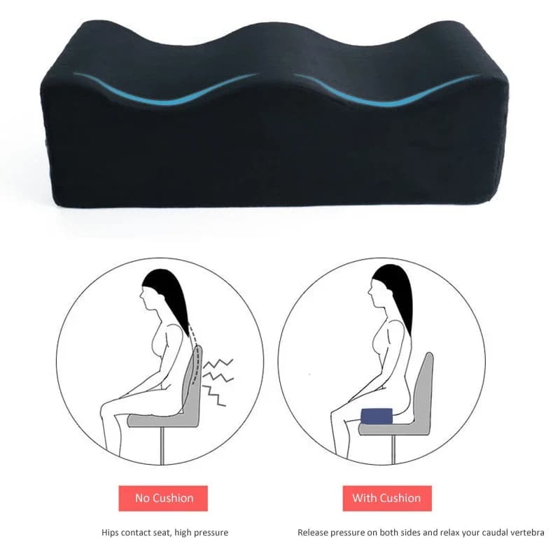 Cuscino per glutei in schiuma ad alto rimbalzo, cuscino per il recupero BBL, dopo la chirurgia, cuscino brasiliano per il sollevamento del sedere, glutei, sedile per la casa e l'ufficio