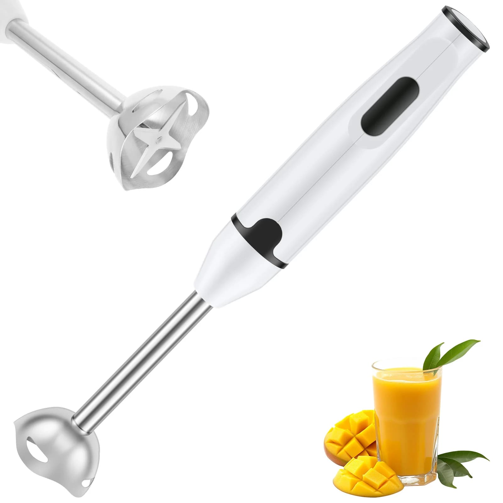 Frullatore ad immersione Frullatore ad immersione portatile per uso domestico in acciaio inossidabile Frullatore elettrico multifunzionale Gadget da cucina