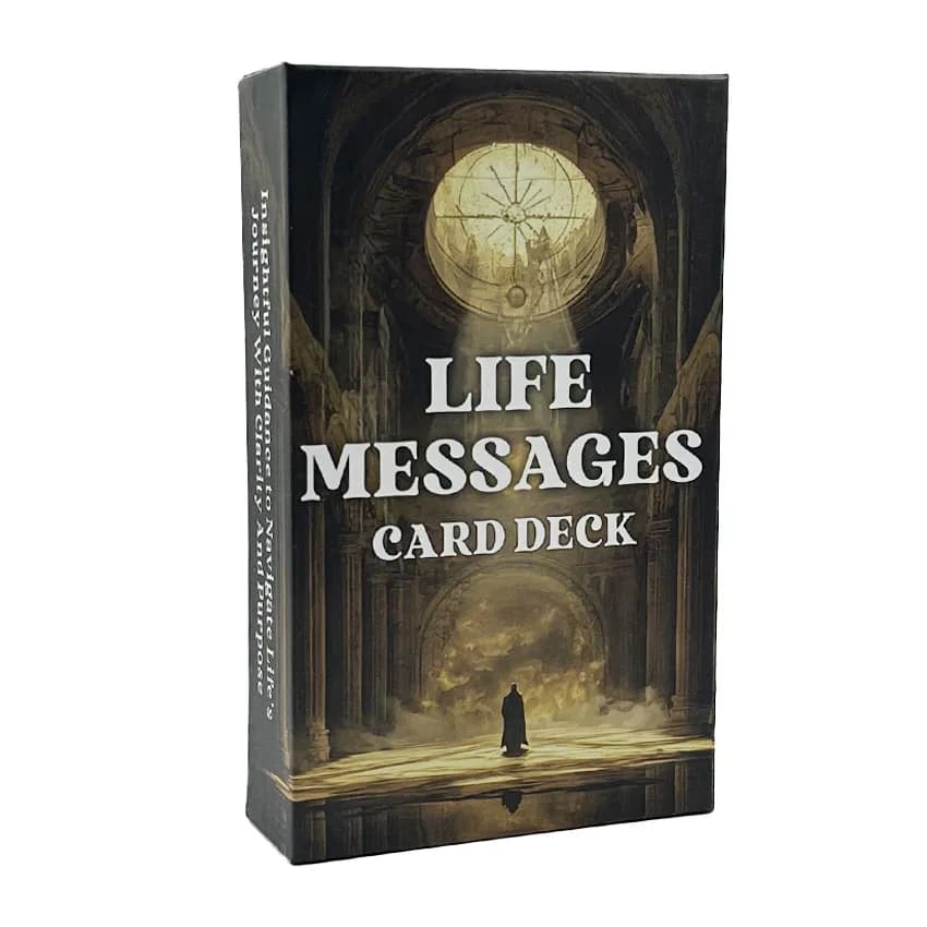 12x7 cm Messaggi di vita Guida Incoraggi Giochi di carte Oracle No Manuale