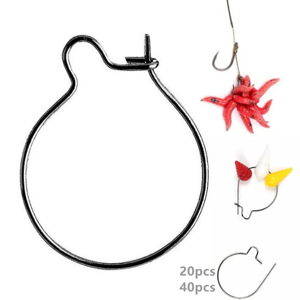 20/40 pz carpa pesca Maggot Clip esca da pesca anello ganci esca pungiglione Spike esca viva richiamo gancio carpa Chod capelli Rig attrezzatura
