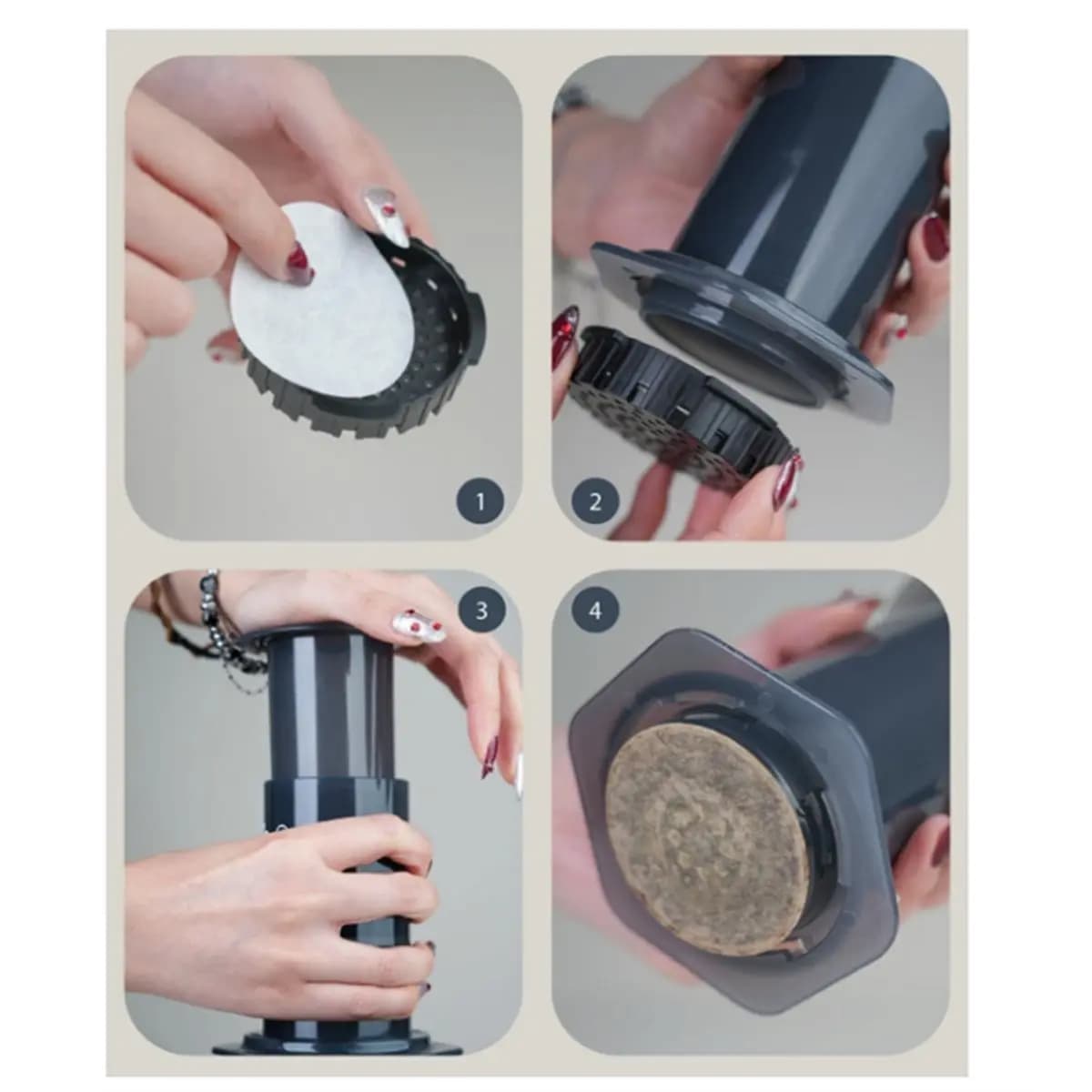 A95G Coffee Maker White Paper Micro-Filters, Round Disposable Coffee Filters Paper for Manual Coffee Makers 700pcs