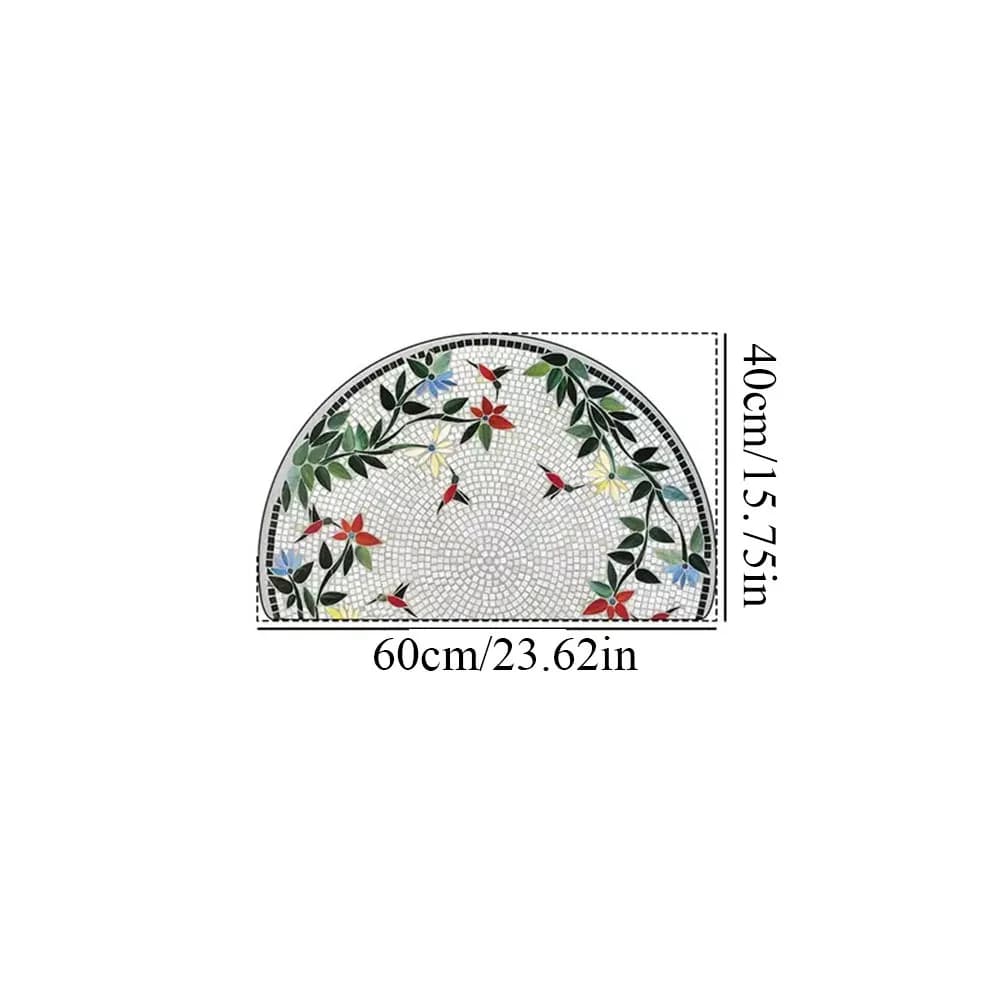 New anti-slip semi-circular carpet Wear-resistant washable door Mat Welcome Mat Bathroom entrance