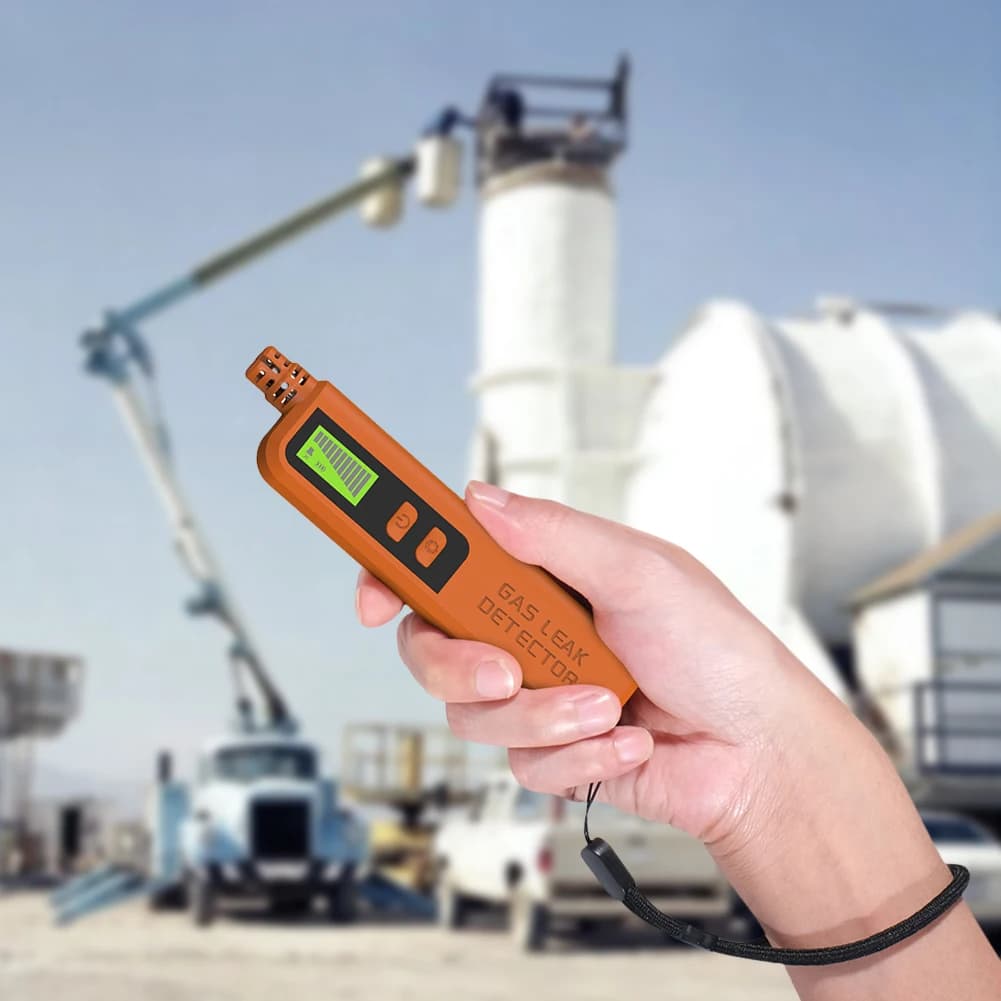 Sniffer di gas portatile con allarme acustico e visivo Rilevatore di gas combustibile Tester di perdite di gas combustibile per la casa