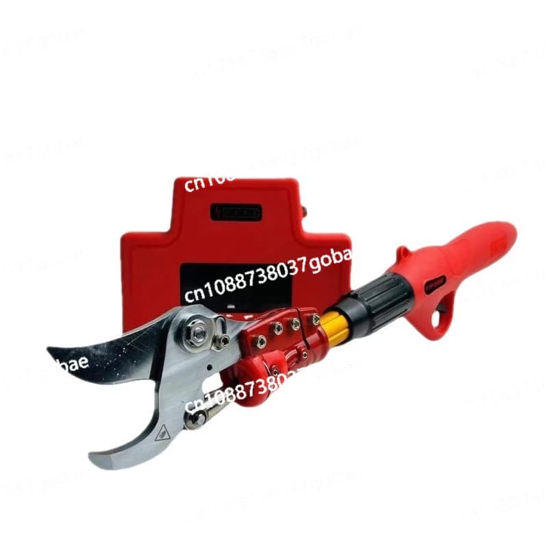 Electric Extended Lithium Battery Fruit Tree Scissors High Brake Pruning Scissors Rechargeable Gardening Scissors
