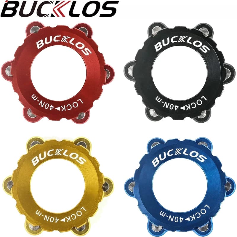 BUCKLOS Adattatore per anello di bloccaggio del rotore a 6 bulloni per blocco centrale della bicicletta per convertitore dell'anello di copertura del rotore del freno a disco della bici da strada Shimano