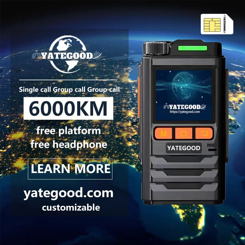 YATEGOOD G228 GPS 5000KM radioamatori walkie talkie a lungo raggio ptt globale 4G poc radio100 km