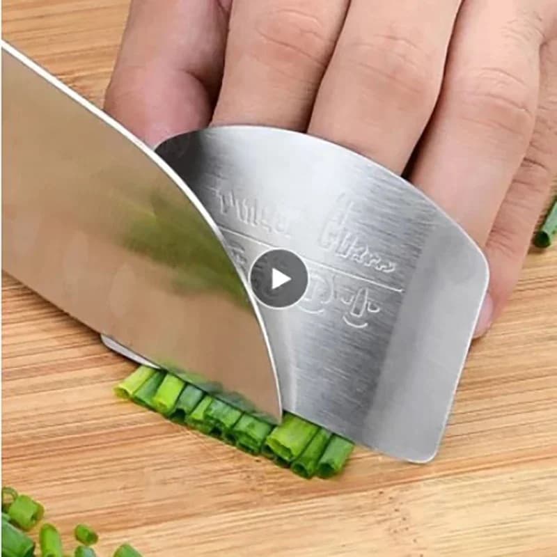 1pc protection for fingers stainless steel kitchen knife kitchen cut kitchen protection for fingers safe durable shield for cutting gadget
