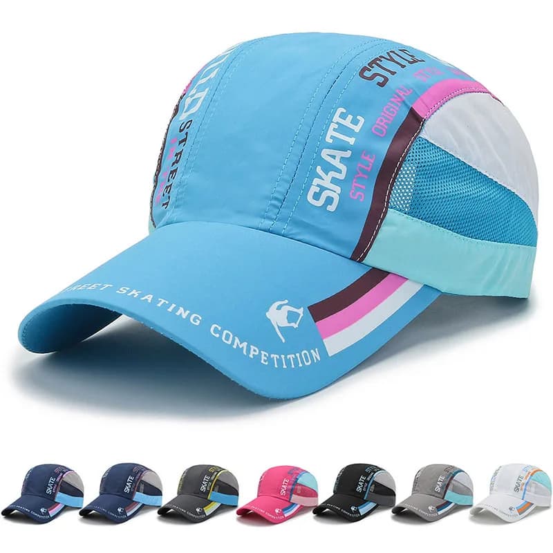 Hat Women's Summer Thin Speed Drying Outdoor Beach Fishing Sunshade Hat Baseball Cap Net Hat Sun Hat Duck Tongue Hat Men B143