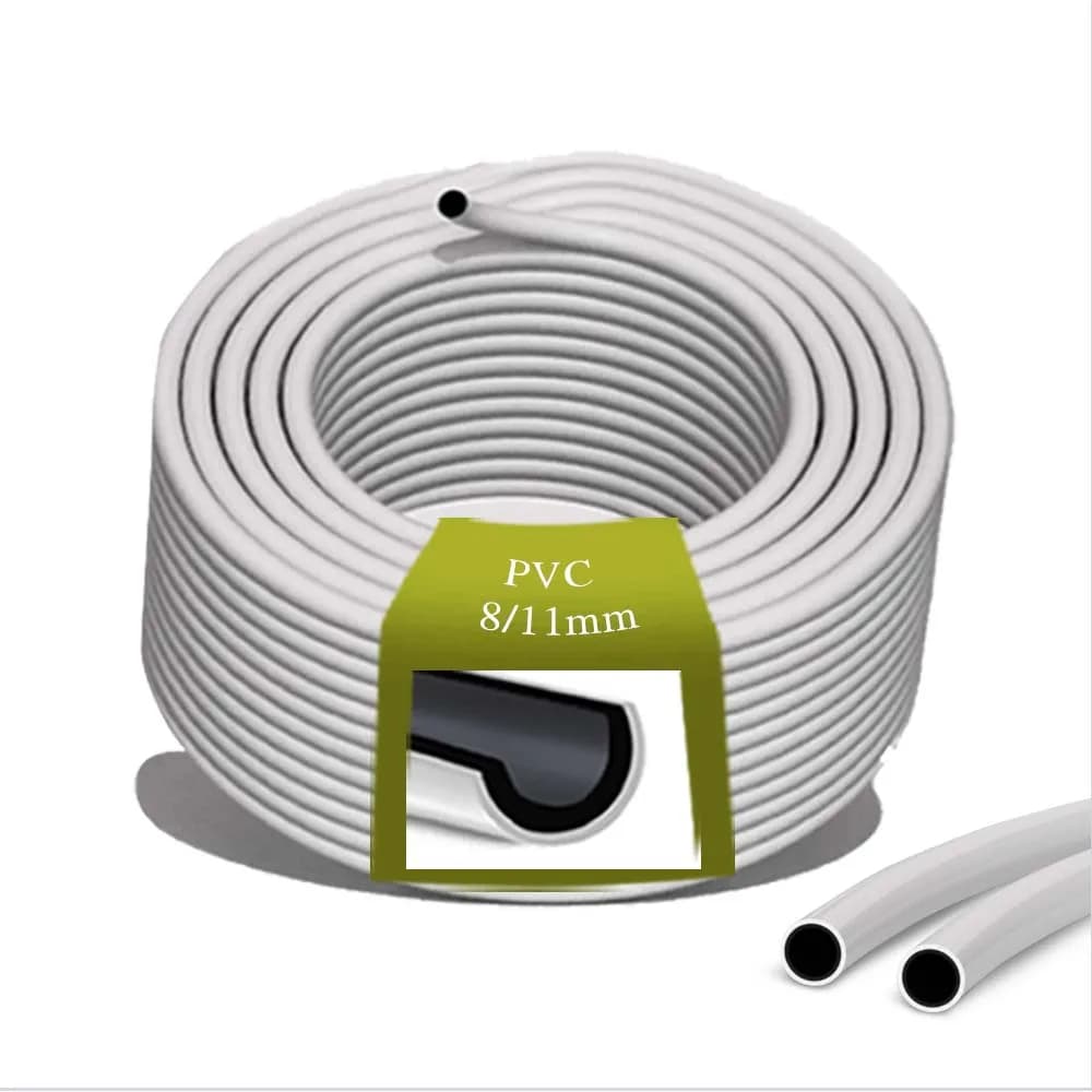 Flexible PVC double layer white and black panda from 8/11 mm -20 ° C to 70 ° C System of durable micro ultraviolet tubes for gardening greenhouse