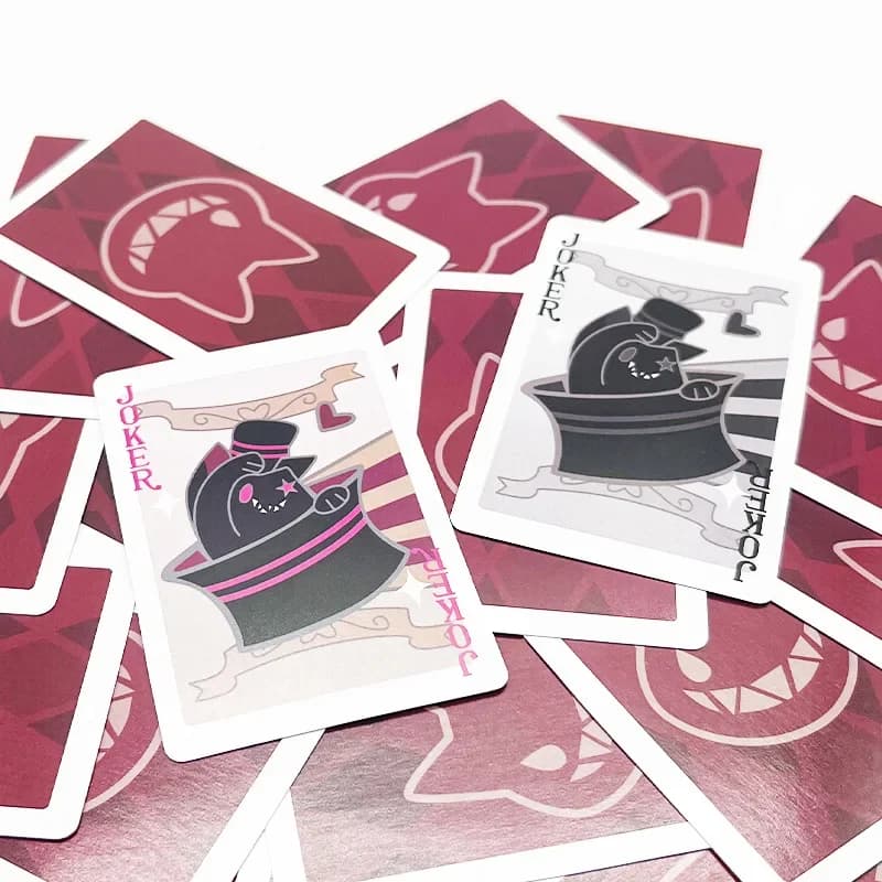 Lyney/Lynette Magic Poker 55 Cards/Best Collection game Genshin Impact Fontaine Lyney Cosplay Props Accessories halloween gifts
