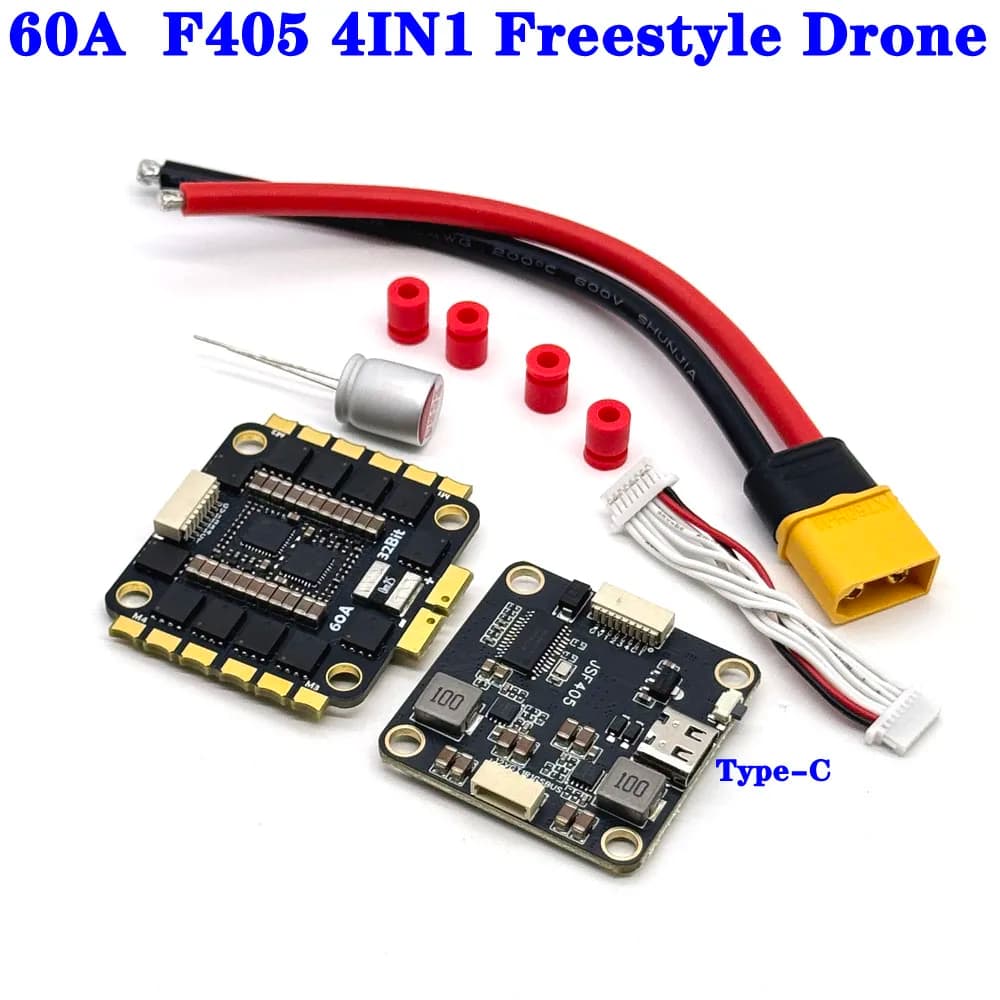 1set 60A F405 Mini v3s 30x30 Stack Flight Controller BLS 60A Mini V2 4in1 ESC for RC FPV Racing Drone Connector