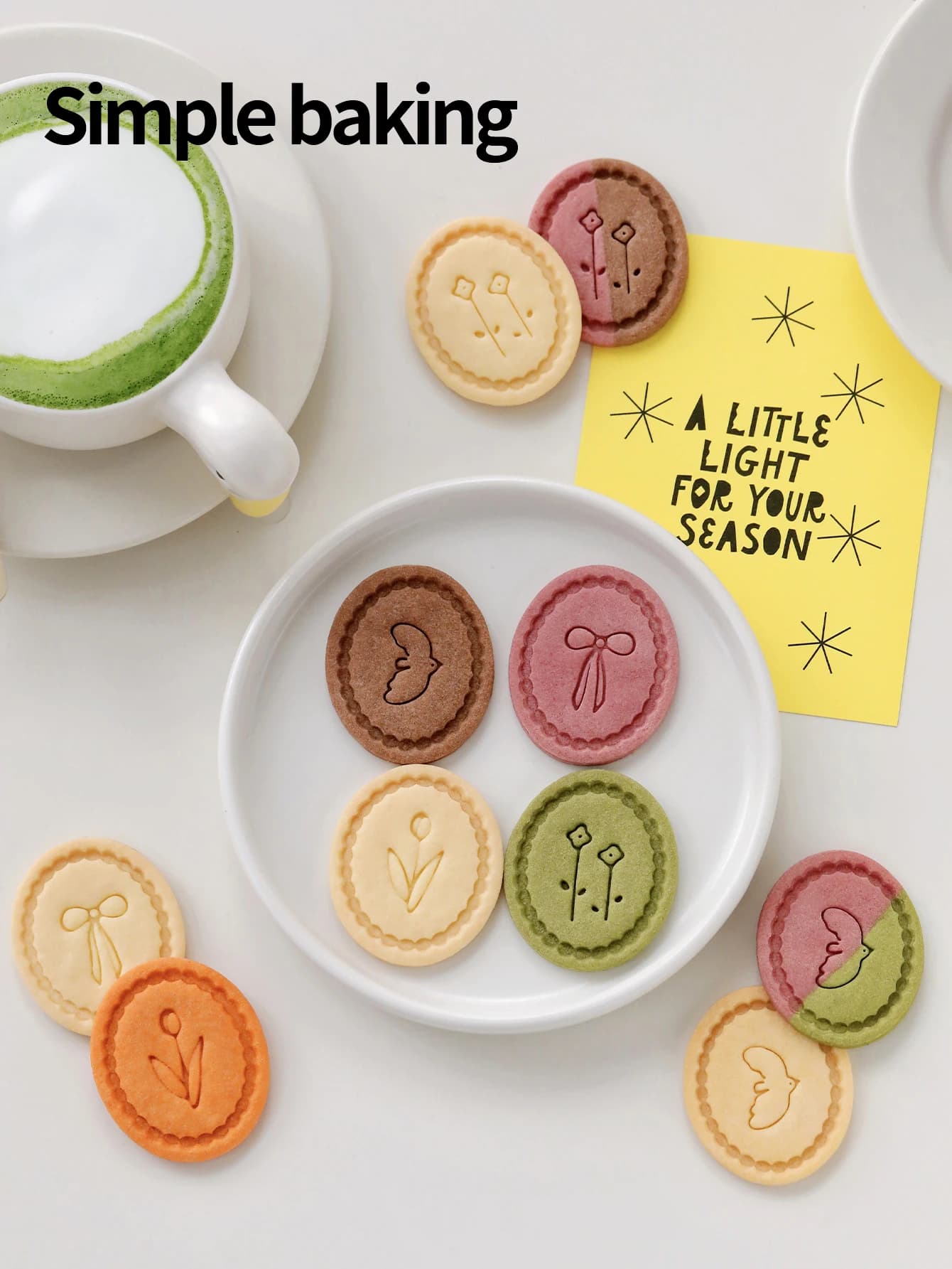 Retro Floral Bird Pattern Cookie Cutter Set Cute Biscuit Stamp Ideal for Making Gifts Snacks Cake Decoration Baking Molds
