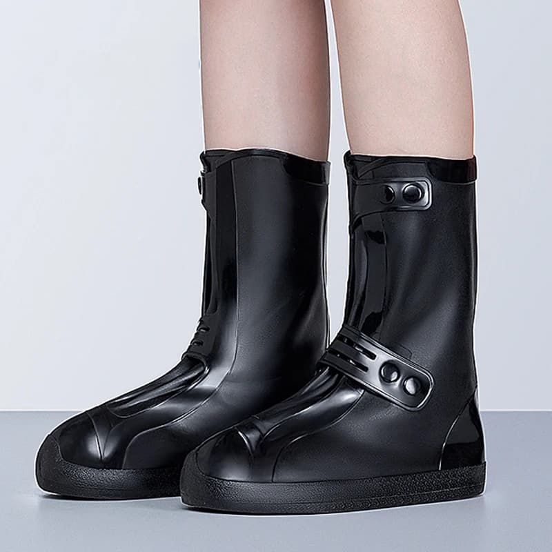 26cm High Rain Boots Shoe Covers Rain Shoe Covers Reusable PVC Men's Waterproof Sketchproof