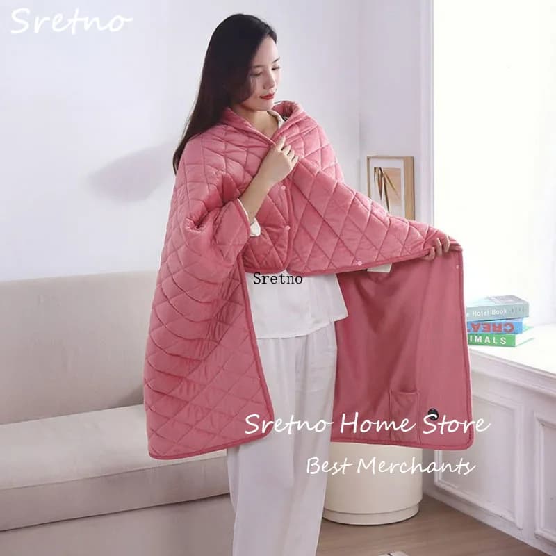 SRETNO Coperta elettrica USB 5V Scialle multifunzionale a bassa tensione Coperta calda Coperta riscaldata per uso domestico/ufficio