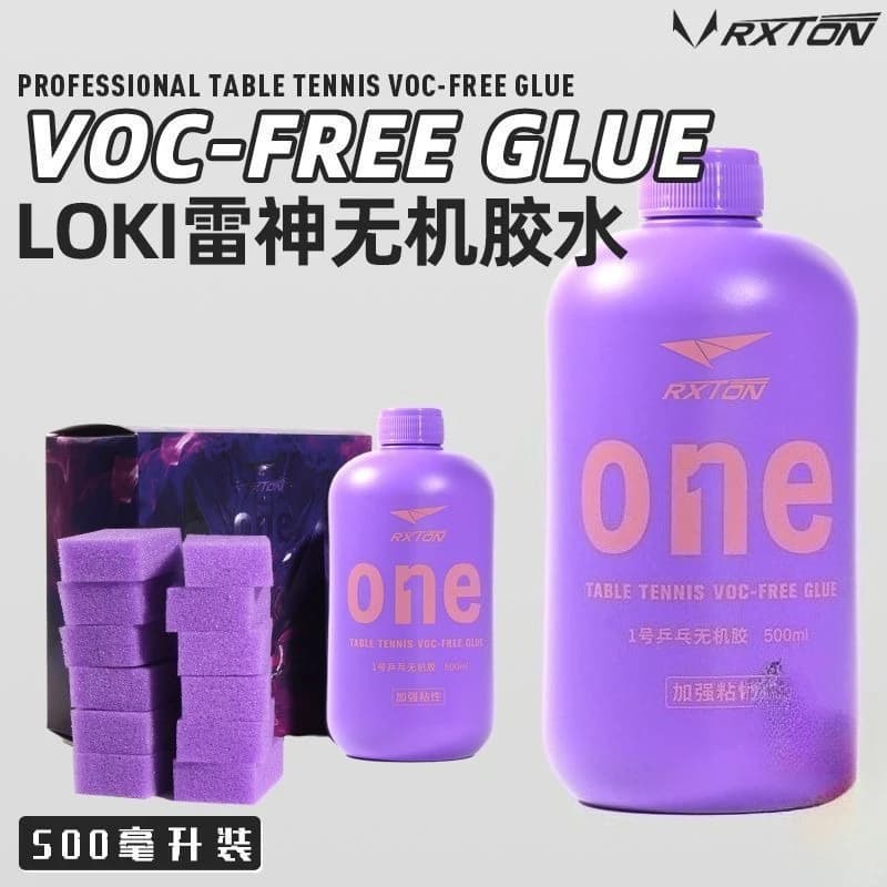 LOKI Professional Ping Pong Rack Collar No.1, Viscosity Powered for Accessories Racket 50/100/260/500ml with Sponge for Application