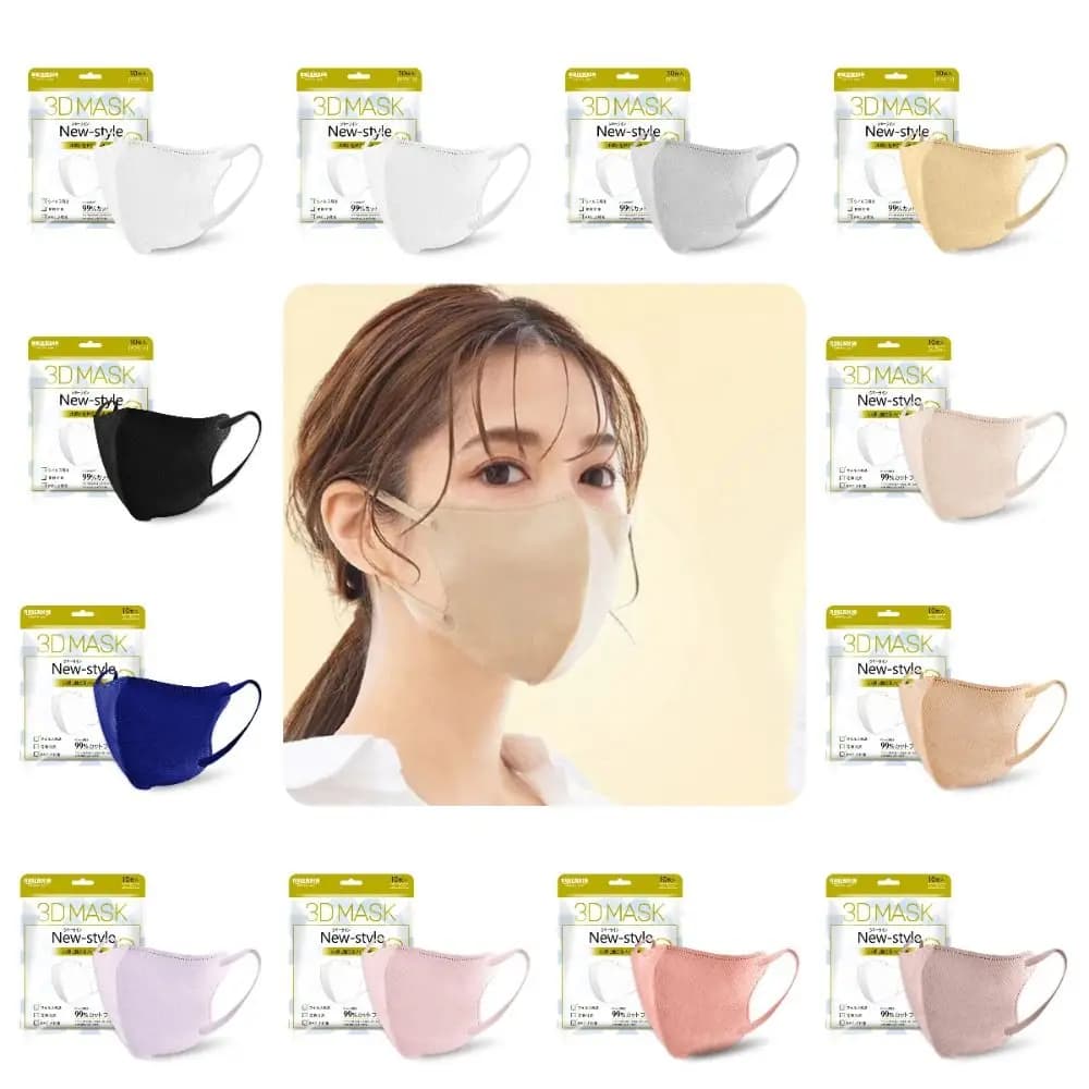 10 pz 4 Strati Anti Polvere Maschera Usa E Getta Traspirante Giapponese Ciclismo Maschera Protettiva Anti Trascinamento Trucco Viso Copertura