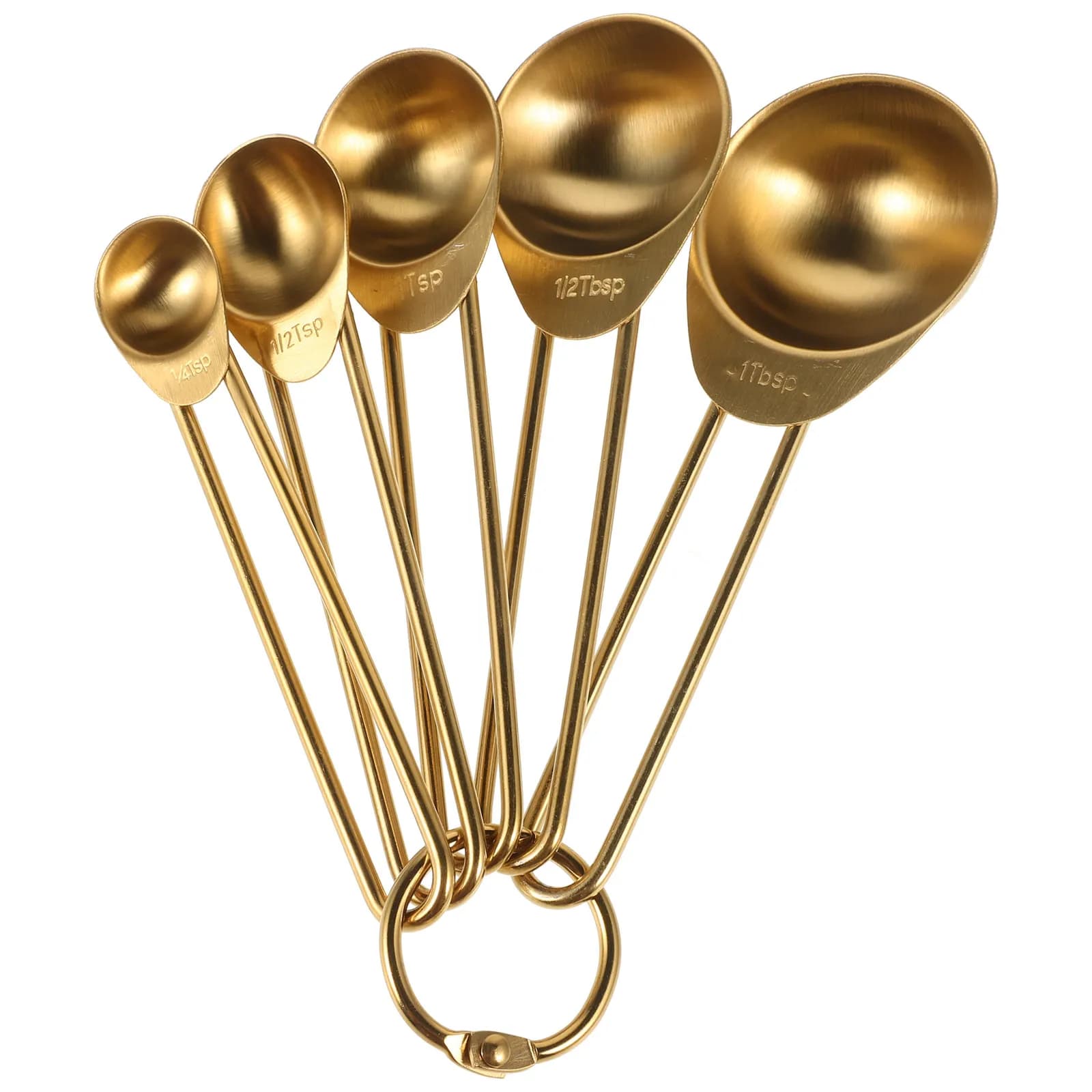 Set di 1 cucchiaio dosatore in acciaio inossidabile, impilabile e portatile, per ingredienti secchi, cottura, spezie