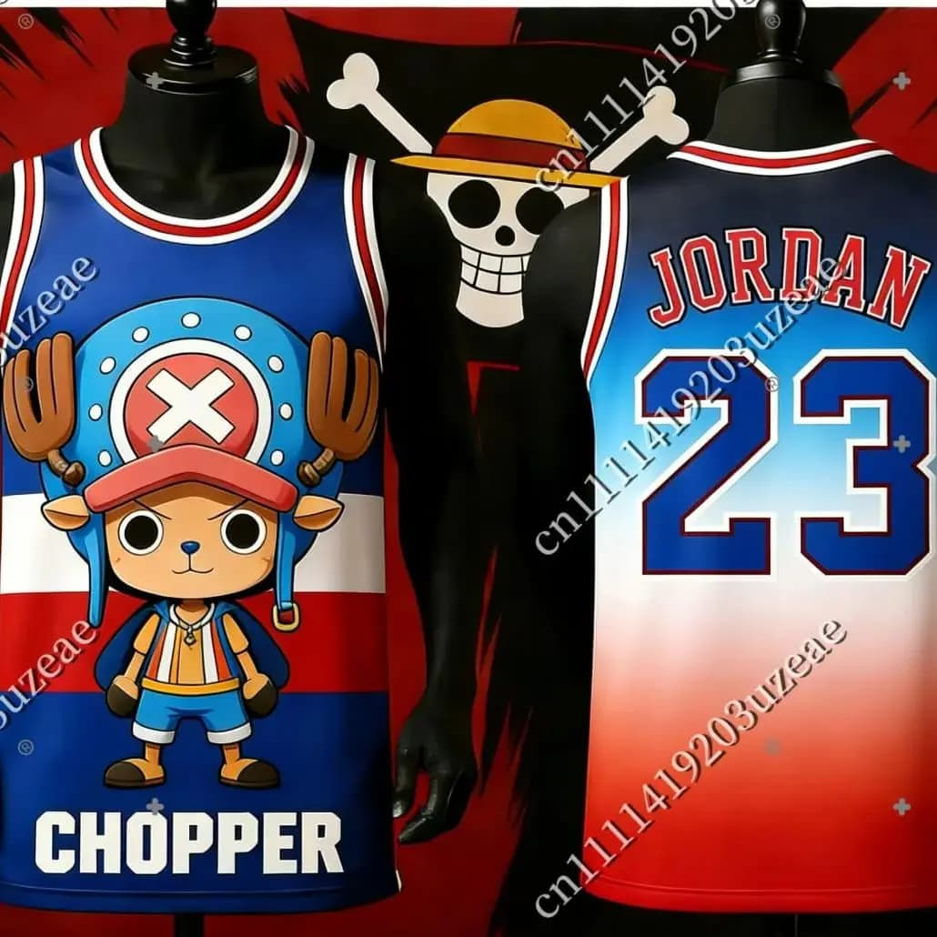 Maglia da Basket Tony Tony Chopper 23, Canotta Stampata in 3D, Abbigliamento Streetwear Unisex, Cosplay Anime One Piece, Regalo per Fan, Uomini e Donne