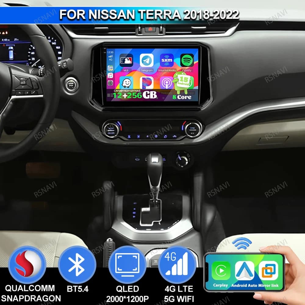 Autoradio Android 15 Per Nissan Terra 2018 2019 2020 2021 2022 Lababa Supporto Del Telefono Auto Aspirapolvere Passat B 8 Core Golf 5
