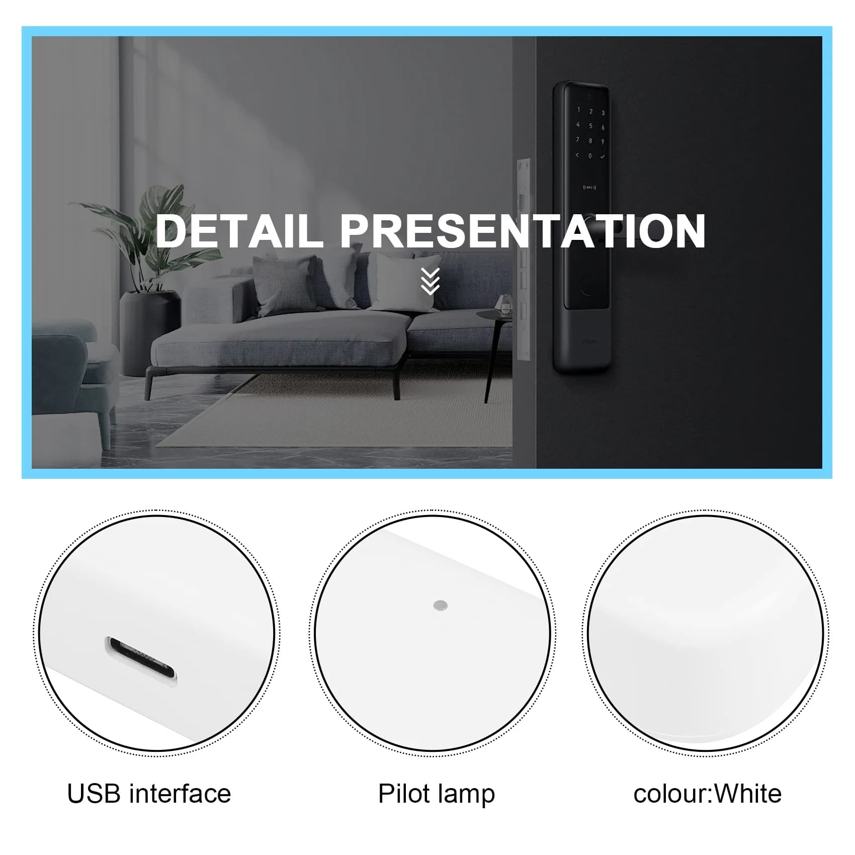 Bluetooth Wifi Gateway Fingerprint Password Smart Electronic Door Lock Home Bridge Ttlock App Control Gateway Hub-Y41A